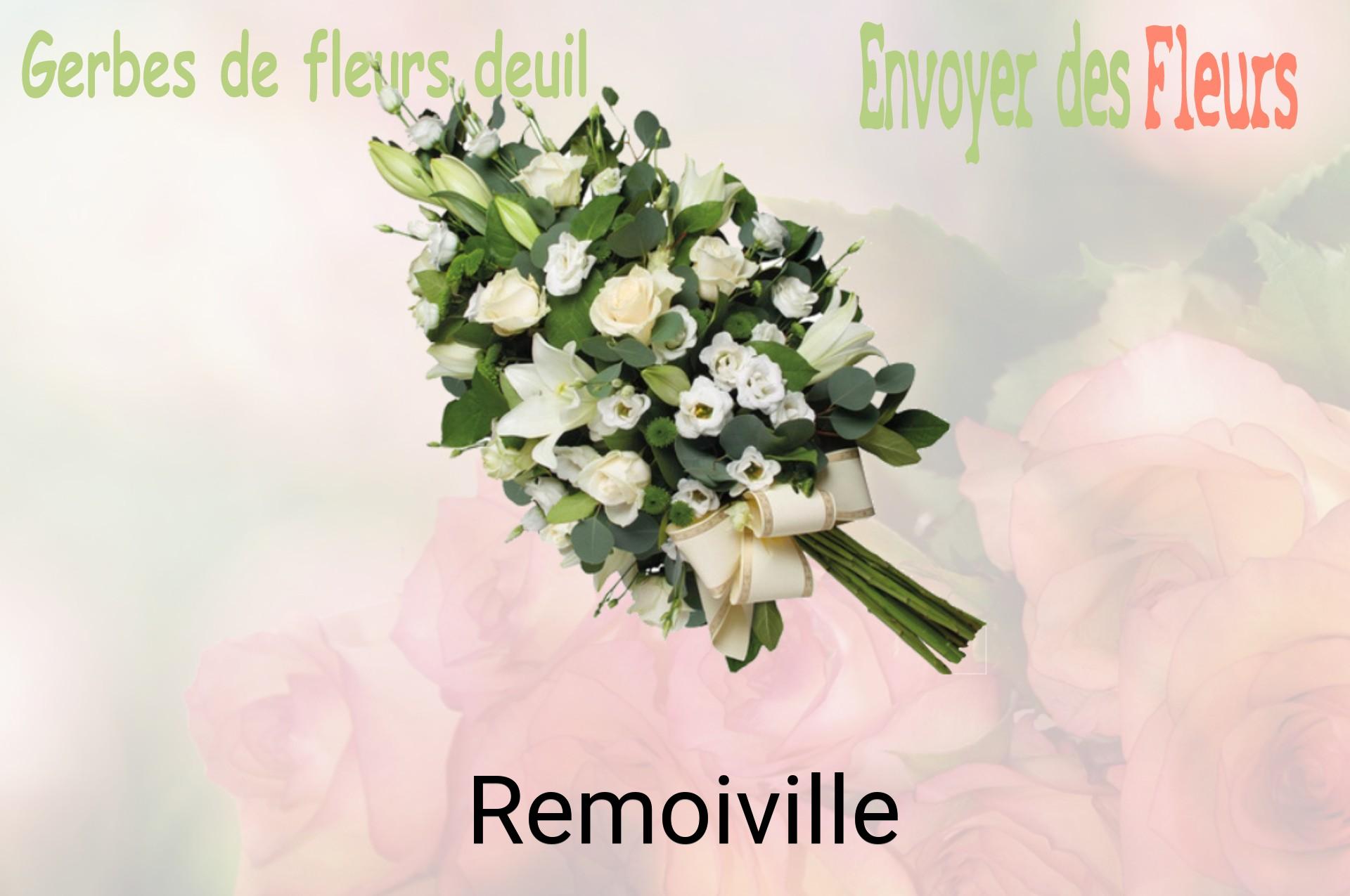 Gerbe de fleurs de deuil livrée à Remoiville